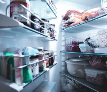 food inside fridge